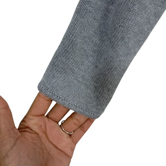 Michael Kors Sweater Womens Gray Long Sleeve Knit With Side Zipper Accents - Picture 5 of 13